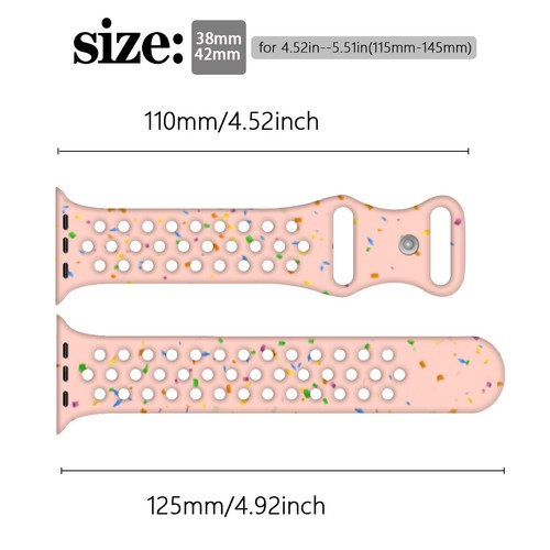 Silicone Strap For Apple Watch Band Ultra 2 49mm Bracelet Series 10 9 8 7 6 5 SE - 第 2/24 張圖片
