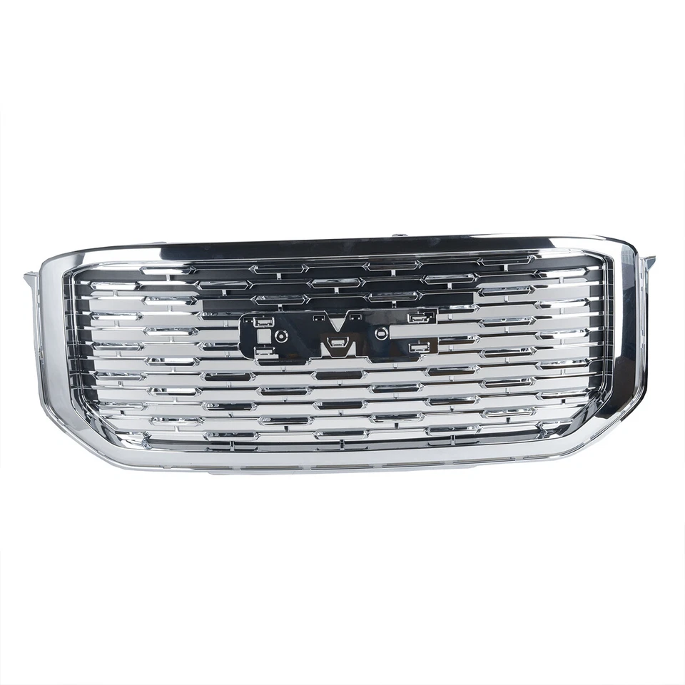 Fit For GMC Yukon/ Yukon XL Denali Style 2015-2020 Front Upper Grille Chrome - Image 2 of 4