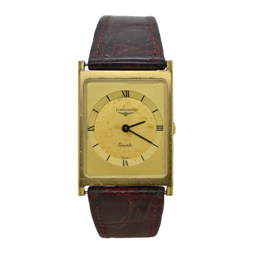 LONGINES Quartz Gold Plated Roman 