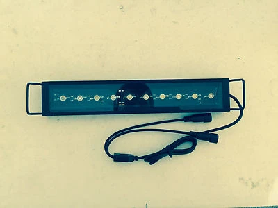 21 LED Aquarium LED Light Bar 10" ReefBar Pro 50/50 Blue/12k 10x 3W Bridgelux 5 10 gal