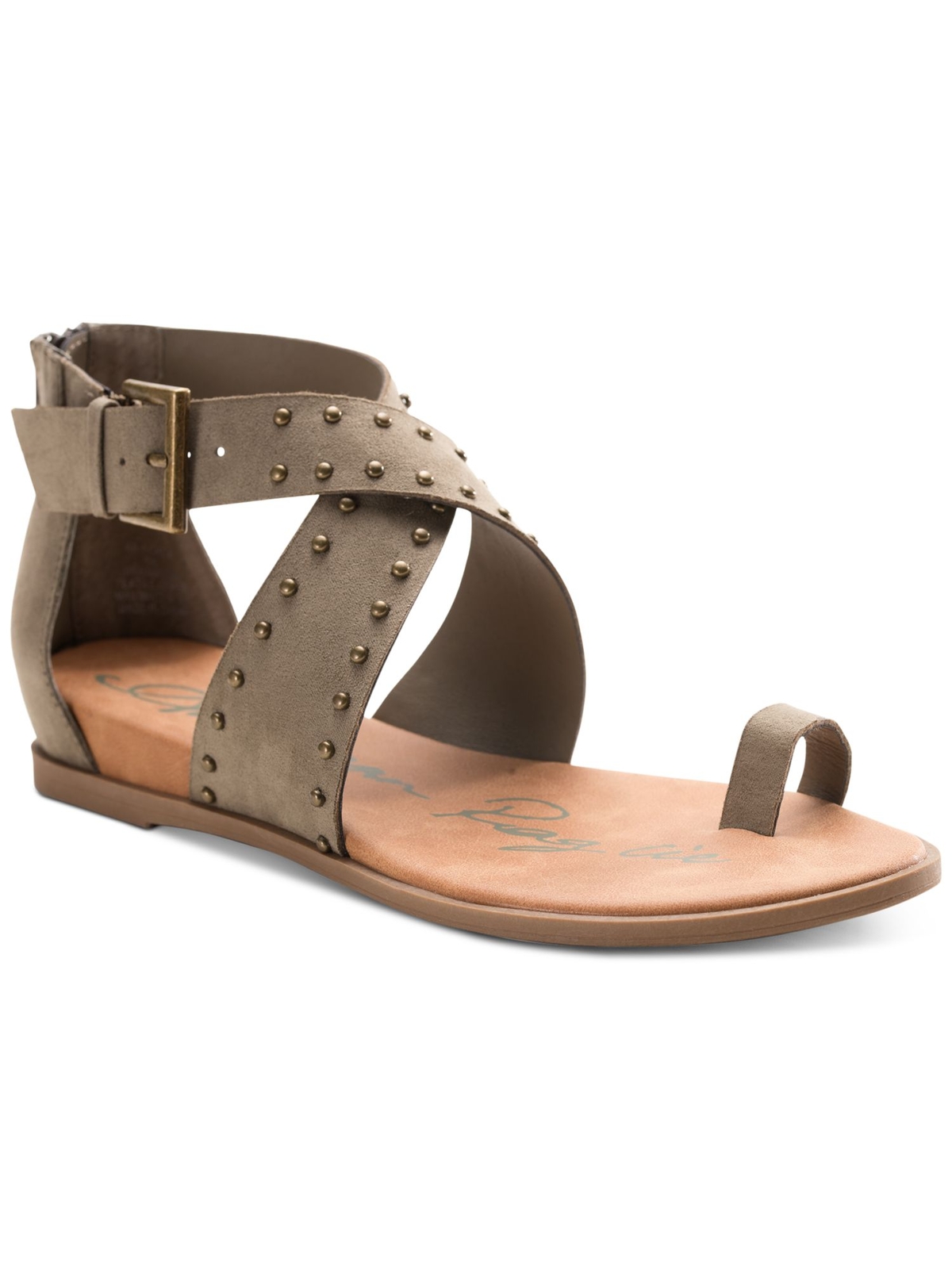 Женские гладиаторские сандалии AMERICAN RAG с зеленым носком и застежкой-молнией Loree Round Toe Gladiator Sandles 75 M 6290₽