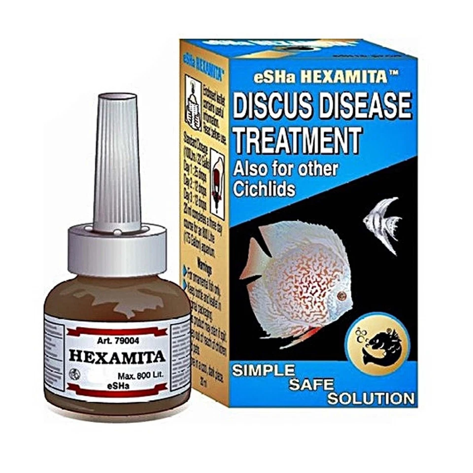 eSHA Hexamita Discus Disease Treatment Hole in Head Bacterial 20ml 180ml 500ml