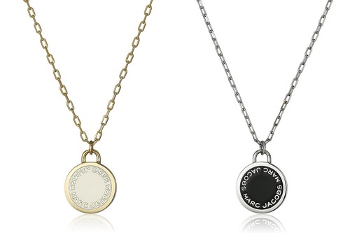 Marc Jacobs Enamel Logo Disc Pendant 