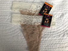 NWT 2 Maidenform All-Over Lace Thong Panties DMESLT Paris Nude Size SMALL/5 24