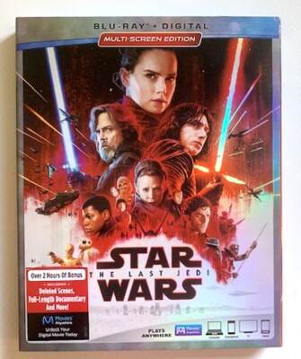 NEW DISNEY STAR WARS THE LAST JEDI BLUE RAY DISC PLUS