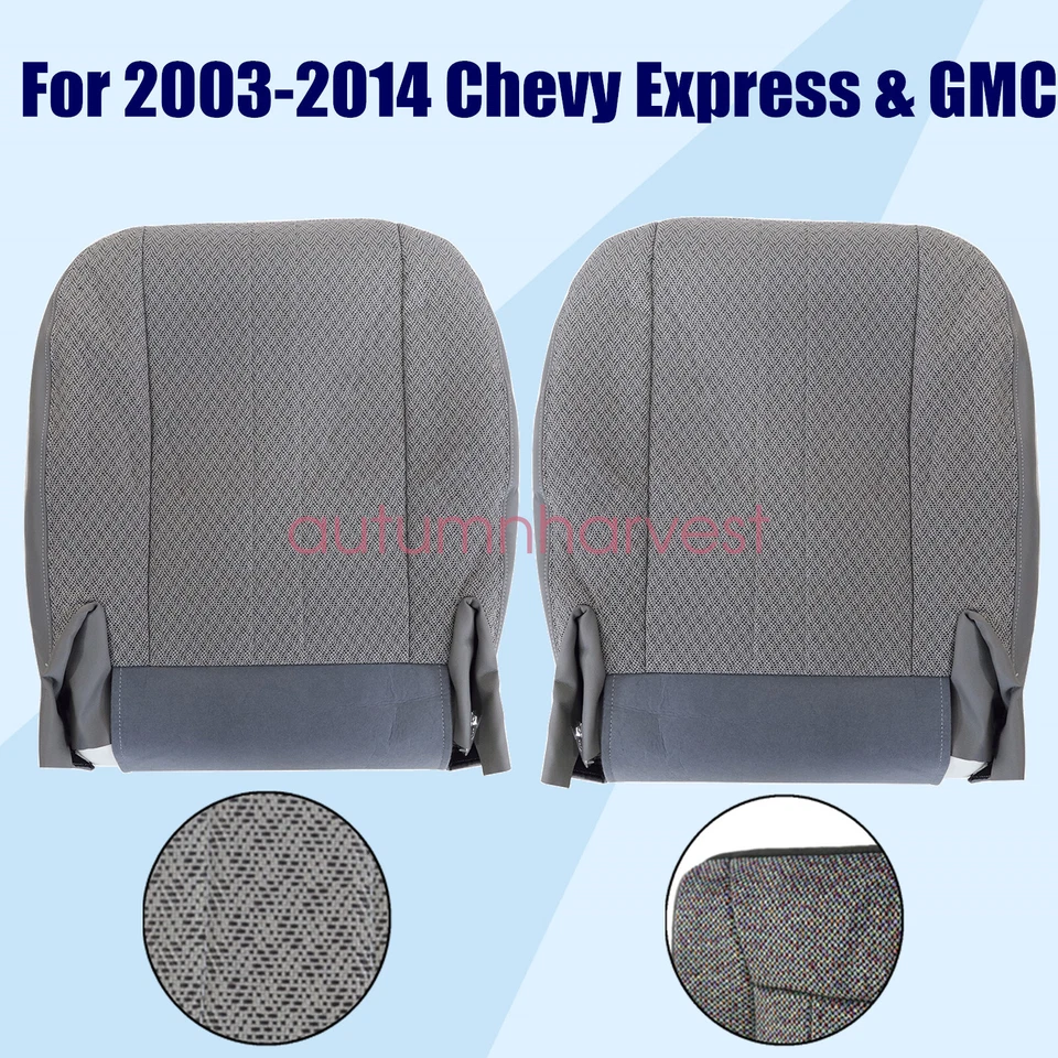 Cubierta de asiento de tela inferior de ambos lados para Chevy Express 1500 2007 2008 2009 2010 Foto 2 de 4