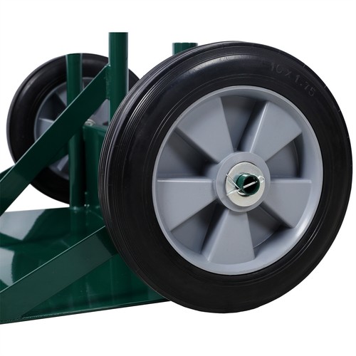 Welding Cylinder Hand Truck with 10-inch Solid Rubber Wheels 440lbs Capacity - Picture 6 of 10