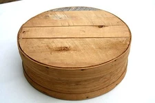 Wood Cheese Box Stamped 312 Seymour Wisconsin Woodenware Company State Outline 