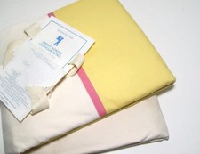 Pottery Barn Kids Multi Colors Pink Yellow Preppy Border Twin Duvet Cover New
