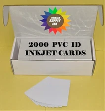 2000 Inkjet PVC ID Cards - For Epson & Canon Inkjet Printers Gafetes carnets