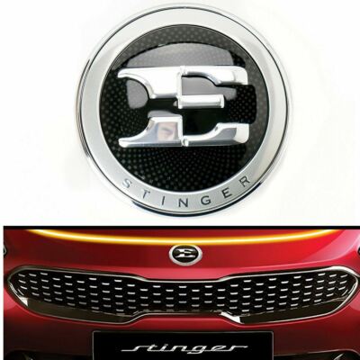 New OEM Front Hood Top E Logo Emblem Badge 86330 J5100 for Kia Stinger 18-21