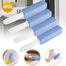 4 Pcs Pumice Stone Toilet Bowl Cleaner with Extra Long Handle Grill Sink Bathtub