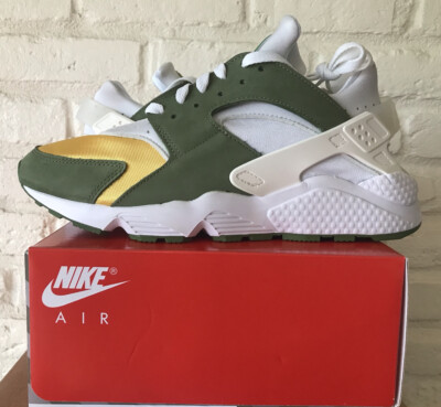 olive green and white huaraches