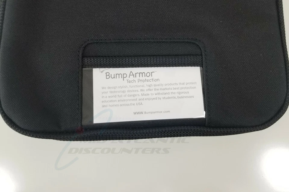 Bump Armor Tech-Pro 13" Black Slim Carry Sleeve Case w Handle For Tablets Laptop - Image 3 of 4