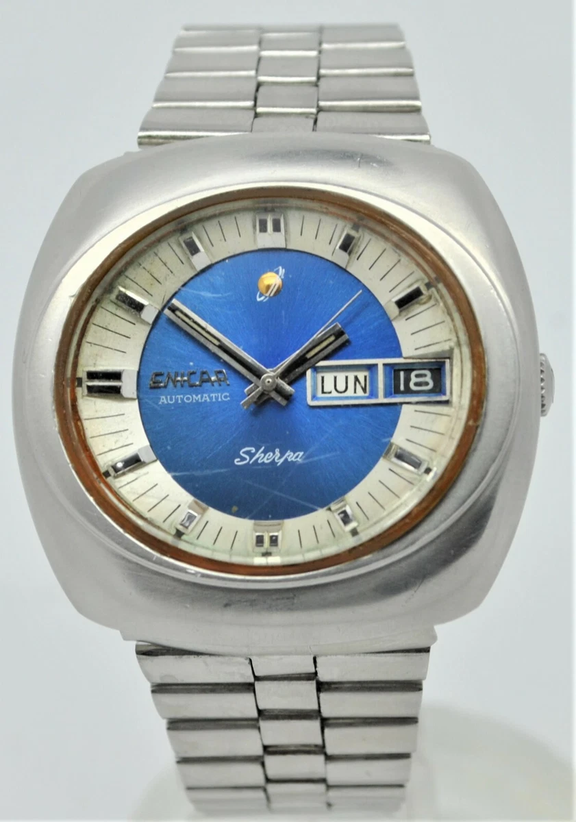 Enicar Sherpa automatic ref 167 10 03 day and date watch