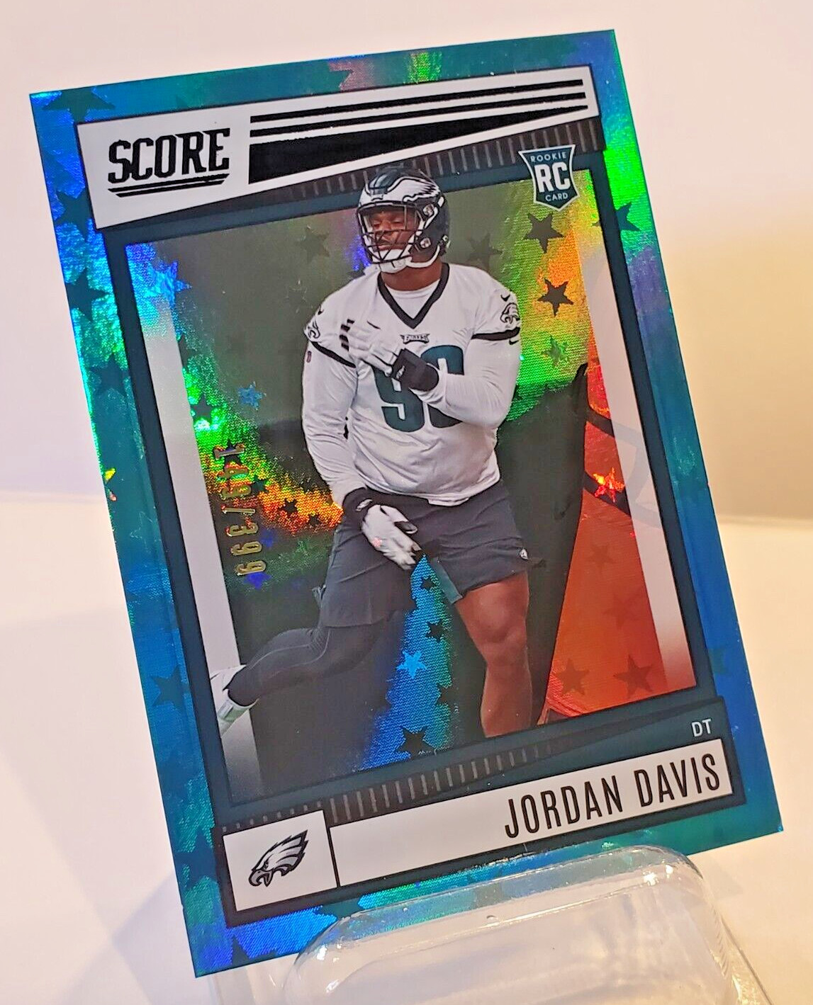 2022 Score Football #357 Jordan Davis Blue Stars Parallel 331/399