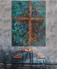 Original,  Mark Little,Acrylic Painting 81” X 62” Extra Large,Abstract,Modern,XL