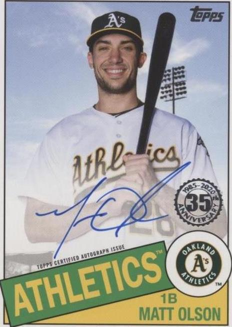 2020 Topps Update Series - Matt Olson #85A-MO - 1 of 1