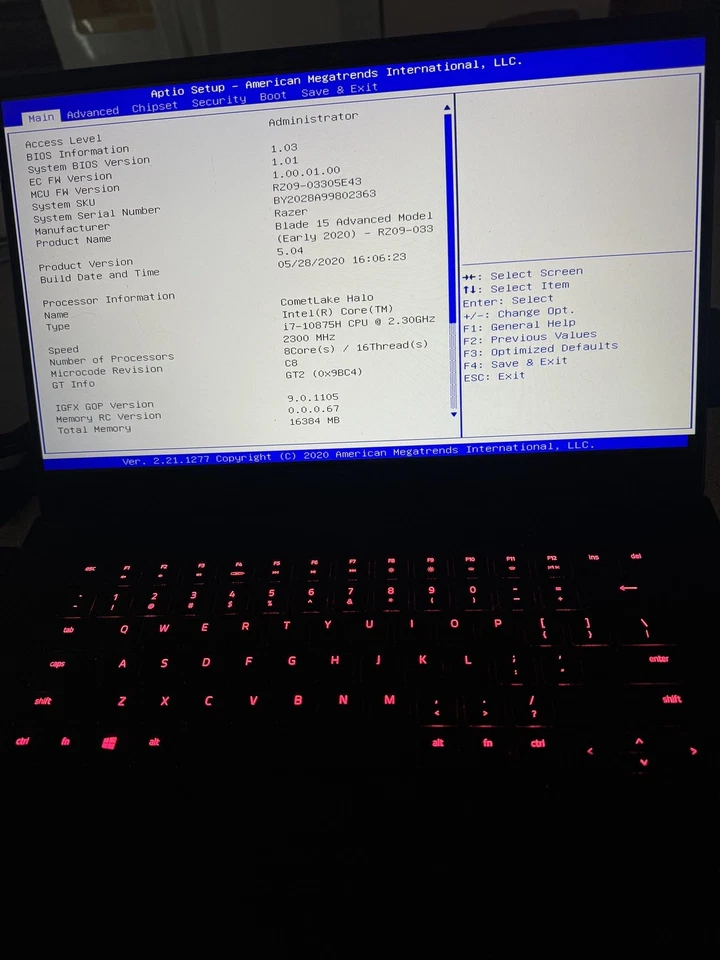 Razer Blade 15 15.6" Intel i7-10875H 16GB 1TB RTX 2070 RZ09-033 C/AC  Foto 4 de 4