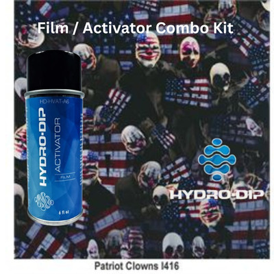 Hydro Dip  Film Activator Combo Kit HD-I416-6oz Patriot Clowns