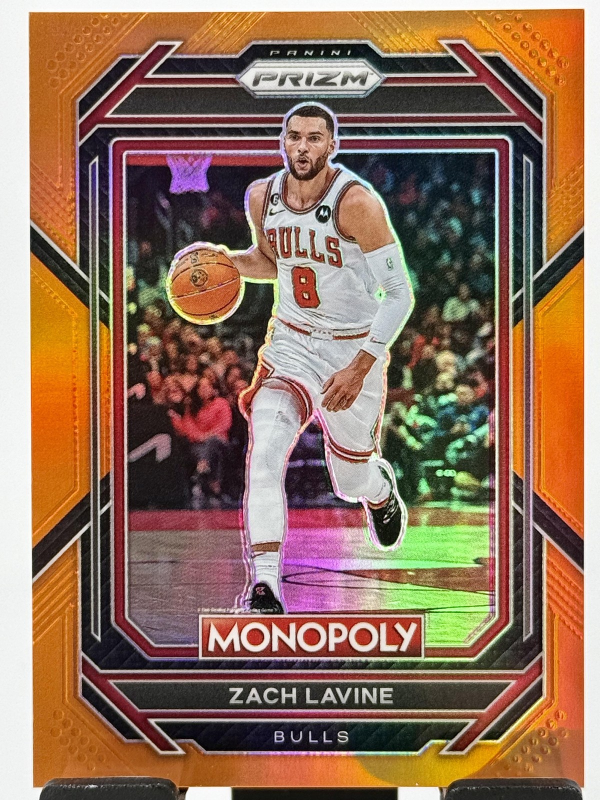 2022-23 Panini Prizm Monopoly #14 Zach Lavine Orange #/124