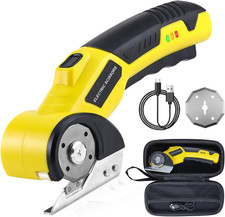 Forbici Elettriche per Tessuti, Taglierina Elettrico Rotante Taglierina per Cart