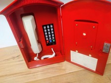 Vintage Telefon 80er Jahre Randix Feuerwehrhaus  Box Wandhalterung  getestet ..