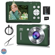 Digital Camera, 44MP Compact Camera, FHD 1080P Point and Shoot Digital Camera...