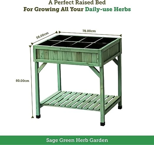 VegTrug Planter Including Herb Snips HGN6010SG - Sage Green
Opens in a new window or tab