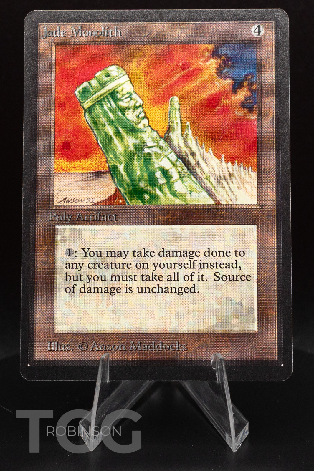 Jade Monolith - Limited Edition Beta Regular - Magic the Gathering