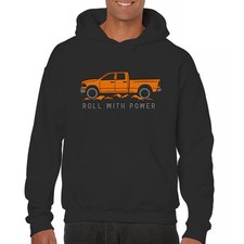 Roll With Power American Pickup Truck Unisex Hoodie Offroad 4x4 Rugged
