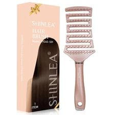 Curved Detangling Hair Brush, Vented Detangler Brush Faster Blow Drying, Wet ...