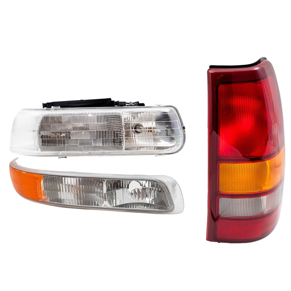 Se adapta a faros traseros y luces de señalización Silverado/Sierra Fleetside 99-02 Foto 2 de 4