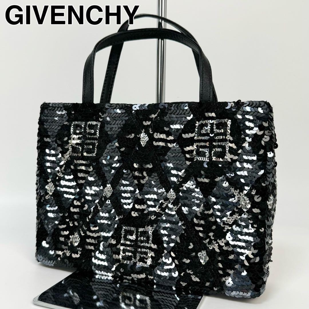 Givenchy Black Sequin Mini Handbag, Authentic, Ne… - image 1