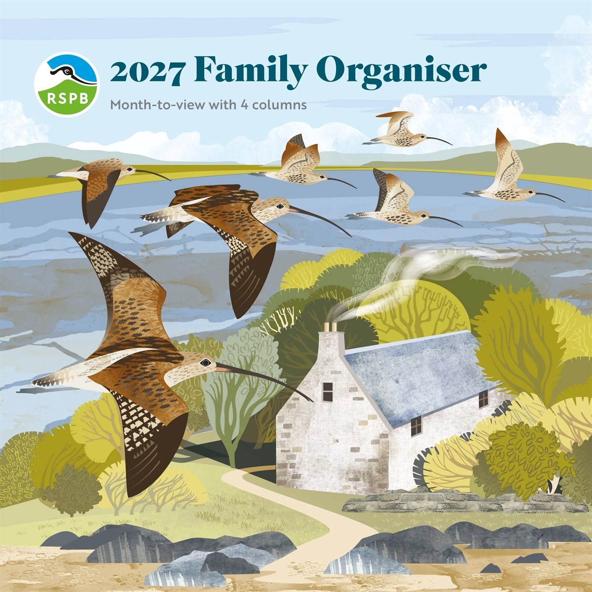 RSPB, Illustrated Household Organiser 2027, Family Planners, Month To View, Gift