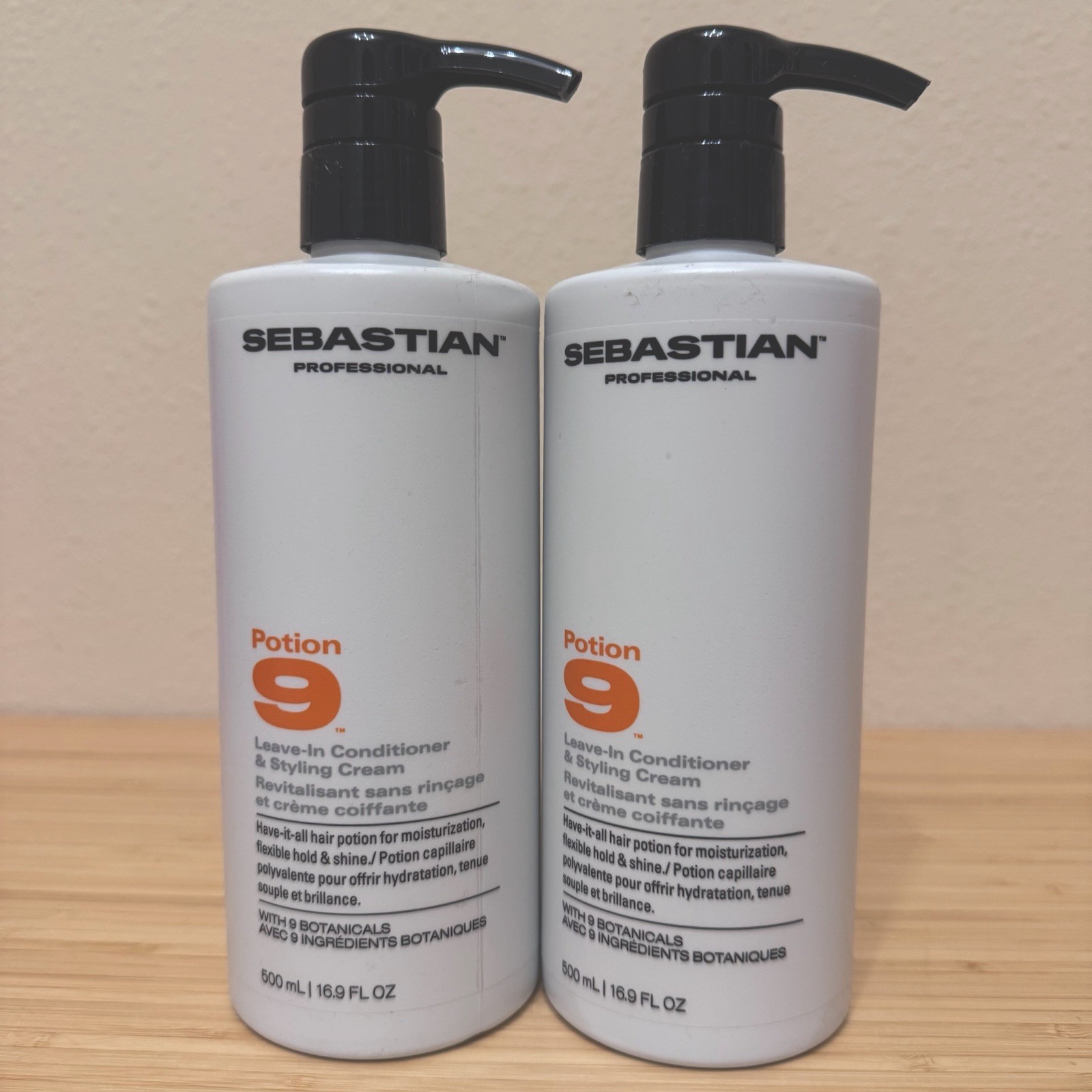 Sebastian Potion 9 Wearable-Styling Treatment   Set of 2   16.9 oz each