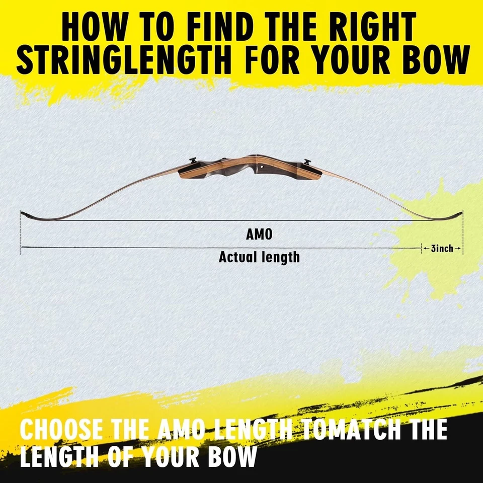 Lightning Archery D97 Flemish Twist Bow String 60" 16 Strand Black Brown NEW - Image 4 of 4