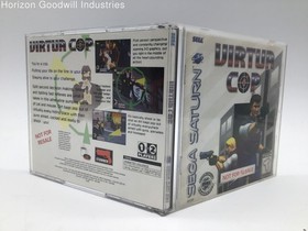 Virtua Cop Video Game For SEGA Saturn (Not For Resale) Complete W/ Case & Manual