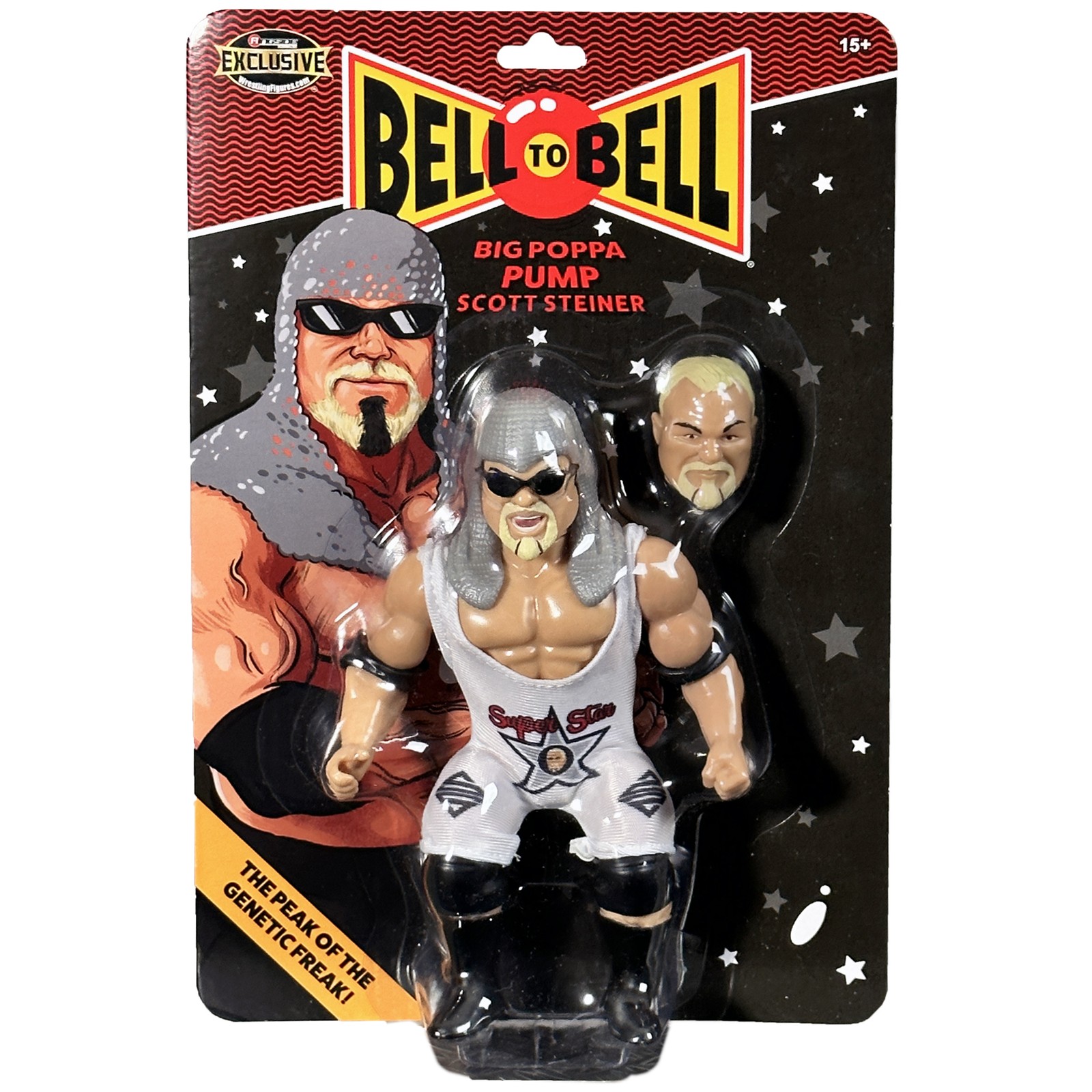 Big Poppa Pump Scott Steiner - Bell to Bell   Toy Wrestling Figure