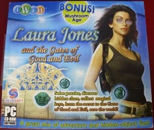 Video Game PC Laura Jones and the Gates of Good and Evil Bonus Mushroom Age NEW