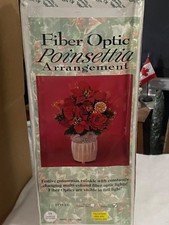 FIBER OPTIC " POINSETTIA ARRANGEMENT "