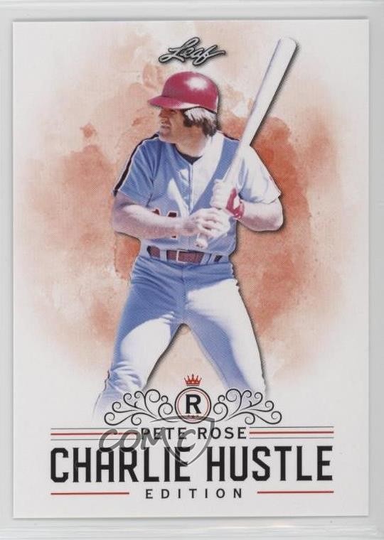 2020 Leaf Charlie Hustle Edition Pete Rose #07 0w8f