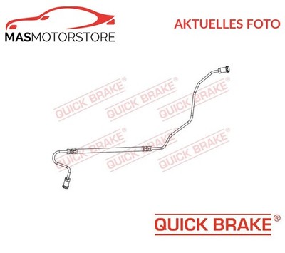 BREMSSCHLAUCH BREMSLEITUNG HINTEN RECHT OUTER QUICK BRAKE 96018 A NEU