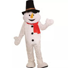 Adult Plush Snowman Mascot Costume