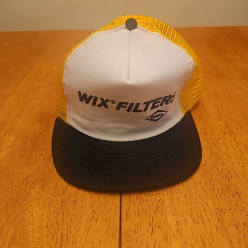 Vintage Trucker Hat - Wix Filter - Yellow Mesh Snapback