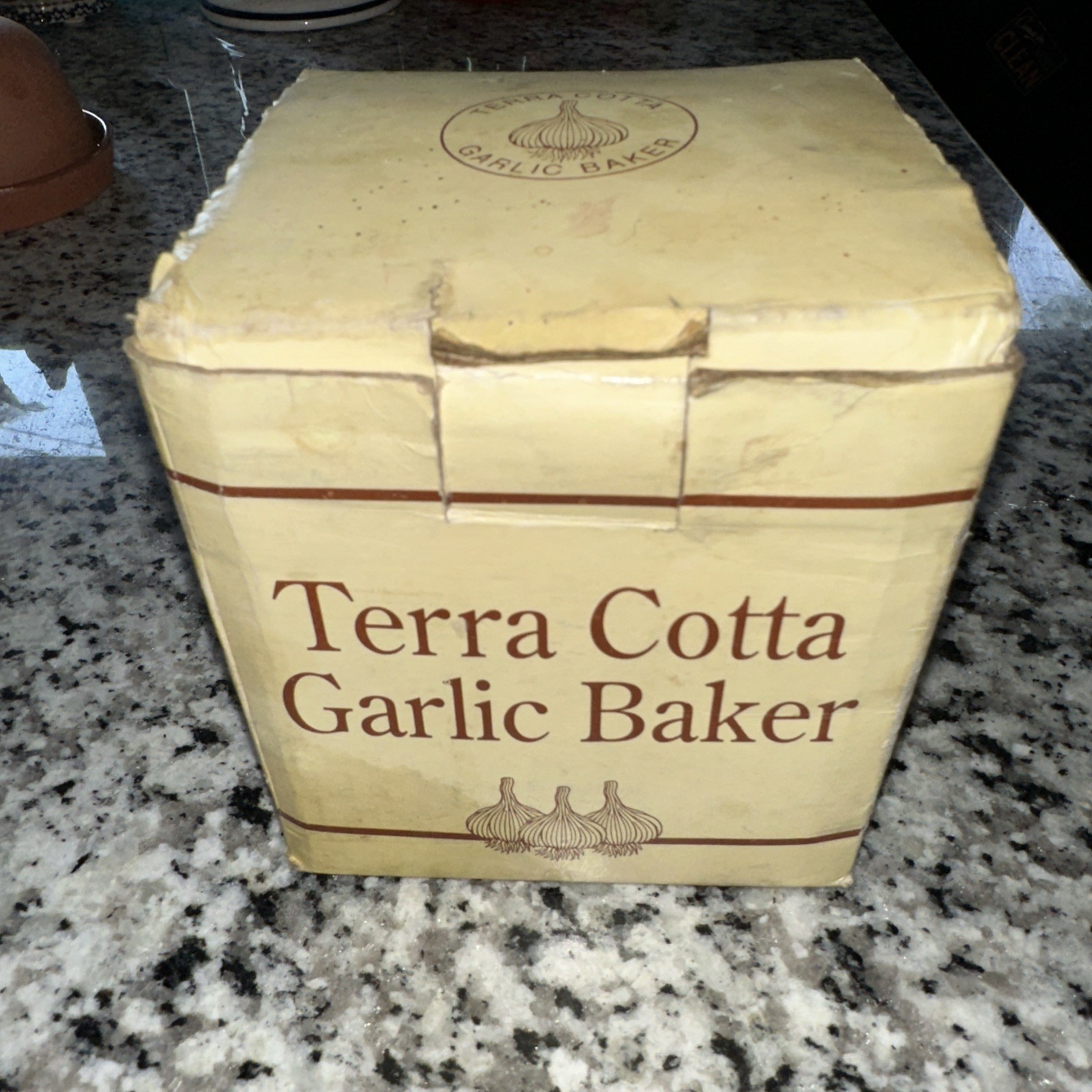 Boston Warehouse for Williams-Sonoma Terra Cotta Garlic Baker | New in Box 