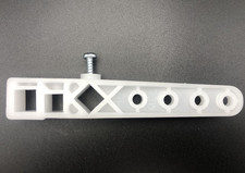 FULLY ADJUSTABLE WHITE PLASTIC TOILET & CISTERN LEVER Flush Replacement Arm WC