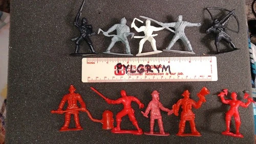 Vintage Rare HING FAT JA-RU Ninjas vs. Firemen Fire Fighters 2" Figures Lot F3