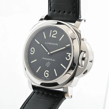 PANERAI Luminor Base Logo PAM00000 Black Men's Used Watch #31010 2