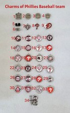 Charms of Philadelphia Phillies Baseball team, Sale starts at 2-4pcs